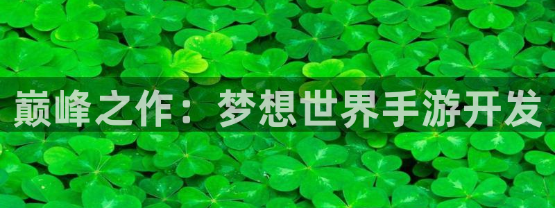 恩佐娱乐平台正规吗可靠吗：巅峰之作：梦想世界手游开发