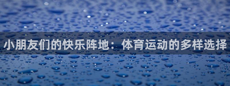 ug环球官网登录入口：小朋友们的快乐阵地：体育运动的多样选择